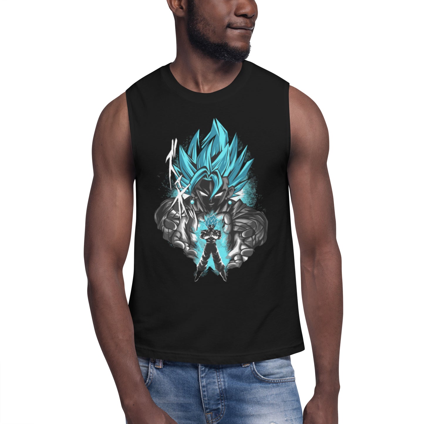 Super Saiyan God Goku Muscle Shirt