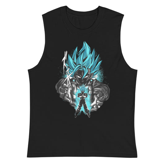 Super Saiyan God Goku Muscle Shirt
